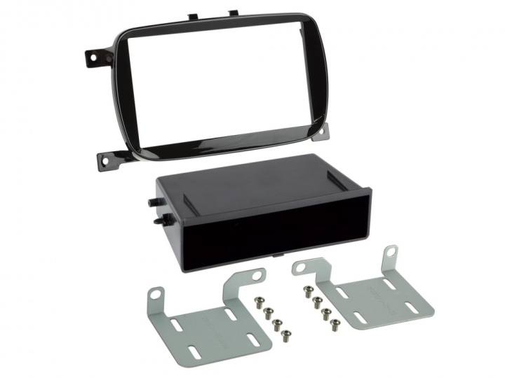 Monteringsram 2-DIN med prylfack Fiat 500 i gruppen Modellanpassat / Fiat / 500 hos CD Bilradio (700281094361)