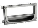 Monteringsram 1-DIN med prylfack Ford, silver