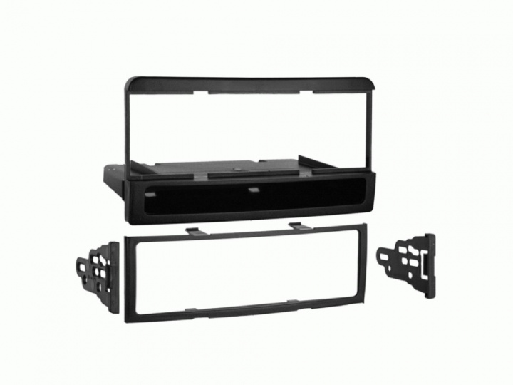 Monteringsram 1-DIN med prylfack Ford/Mazda/Mercury, svart i gruppen Modellanpassat / Ford / Galaxy / Galaxy 2000-2006 hos CD Bilradio (700281114411)