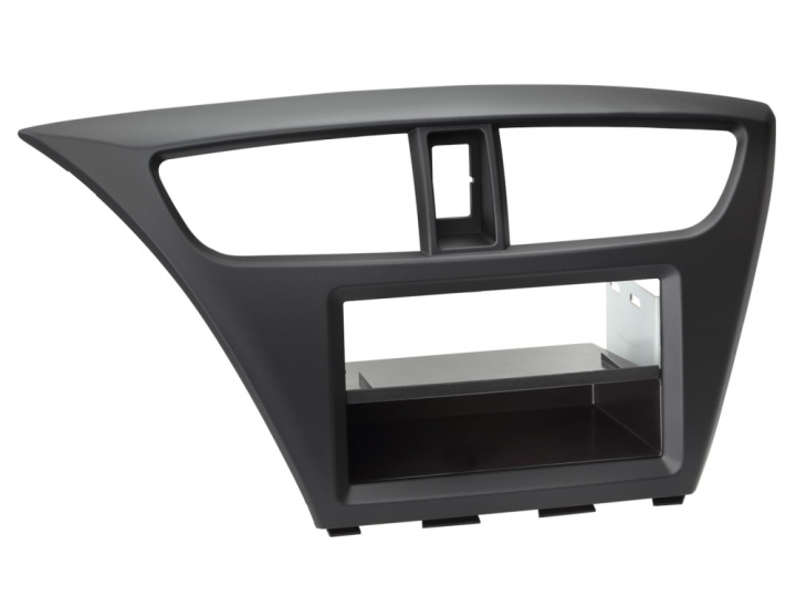 Monteringsram 2-DIN med prylfack Honda Civic, svart i gruppen Modellanpassat / Honda / Civic / Civic 2012 - 2015 hos CD Bilradio (700281130181)