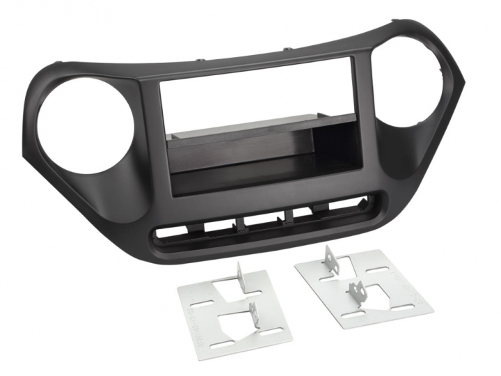 Monteringsram 2-DIN med prylfack Hyundai I10 2013-2019 i gruppen Modellanpassat / Hyundai / i10 / i10 2014-> hos CD Bilradio (700281143131)