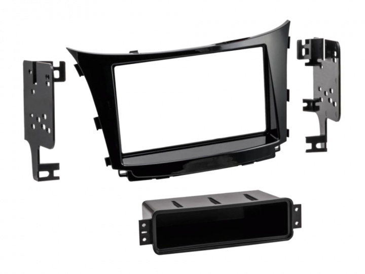 Monteringsram 2-DIN med prylfack, Hyundai Elantra/i30 2012-2017 i gruppen Modellanpassat / Hyundai / i30 / i30 2012-2016 hos CD Bilradio (70028114331)