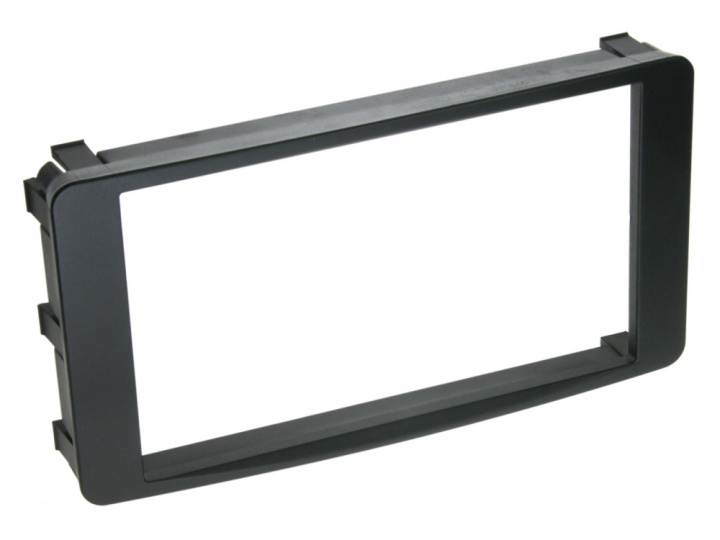 Monteringsram 2-DIN Mitsubishi Lancer/Outlander, svart i gruppen Modellanpassat / Mitsubishi / Outlander hos CD Bilradio (70028120003)