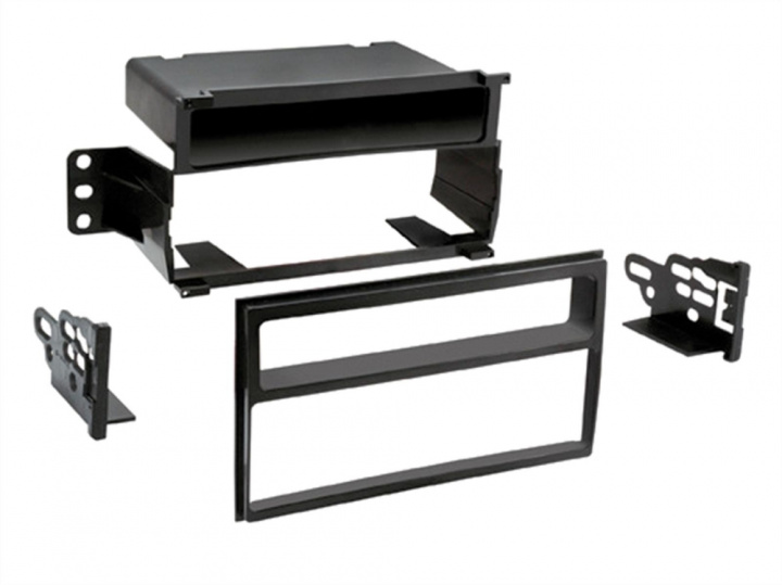 Monteringsram 2-DIN med prylfack, Nissan Tiida/Versa i gruppen Modellanpassat / Nissan / Versa hos CD Bilradio (70028121012)