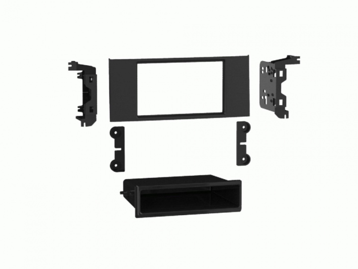 Monteringsram 2-DIN med prylfack, Land Rover Range Rover i gruppen Modellanpassat / Land Rover / Evoque hos CD Bilradio (700281260081)