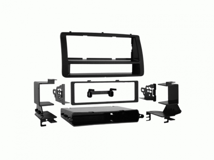 Monteringsram 1-DIN med prylfack Toyota Corolla 2002-2007, svart i gruppen Modellanpassat / Toyota / Corolla / 2006-2013 (E140, E150) hos CD Bilradio (700281300021)