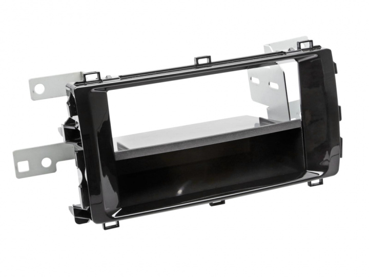 Monteringsram 2-DIN med prylfack, Toyota Auris 01/2013-08/2015 i gruppen Modellanpassat / Toyota / Auris / 2012-2019 (E180) hos CD Bilradio (70028130024)
