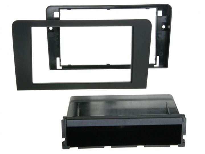 Monteringsram 2-DIN med prylfack Audi A3 2003-2013 i gruppen Modellanpassat / Audi / Audi A3 / Audi A3 2003-2012 hos CD Bilradio (700291320141)
