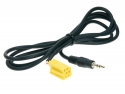 AUX In-adapter Alfa/Fiat Mini-ISO, gul