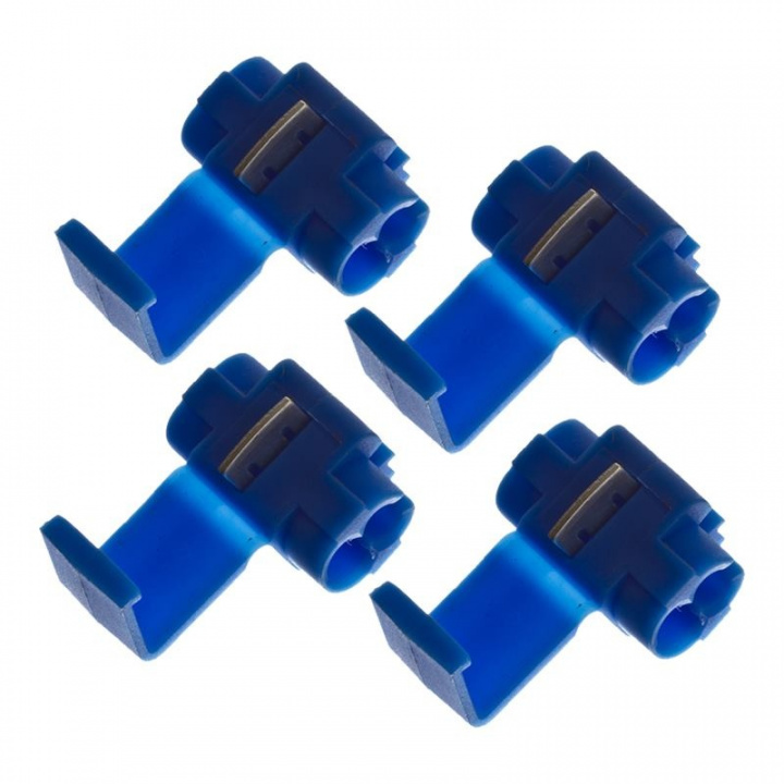 Kabeltjuv 0.75 - 2.5 mm², blå 4-pack i gruppen Tillbehör / Monteringstillbehör hos CD Bilradio (7003425014)