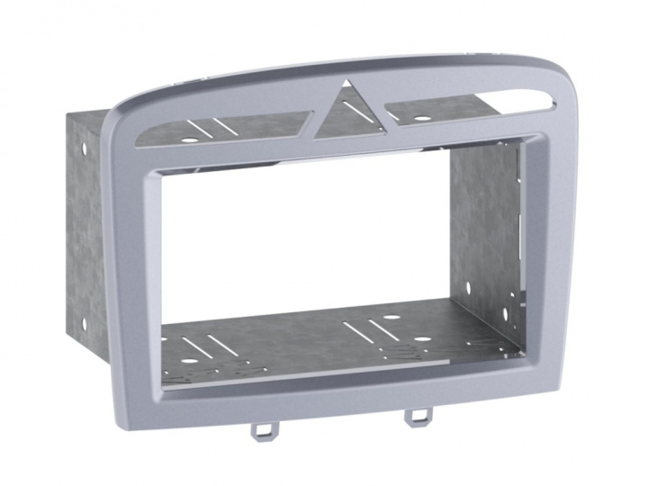 Monteringsram 2-DIN Peugeot 308, varm silver i gruppen Modellanpassat / Peugeot / 308 / 2011-2013 (T7) (Facelift) hos CD Bilradio (700381040032)