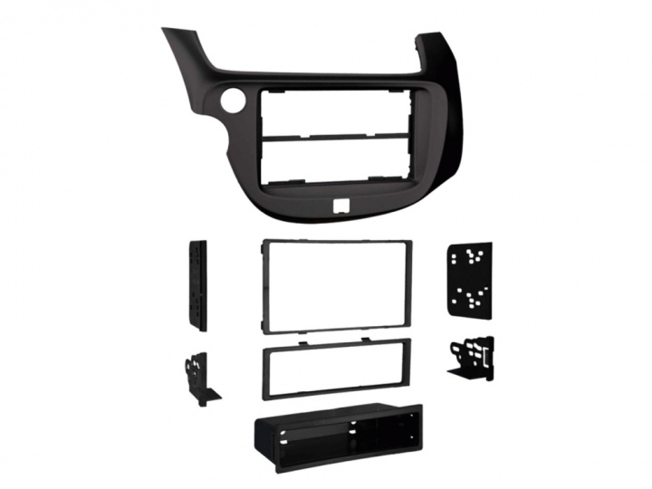 Monteringsram 2-DIN med prylfack Honda Fit/Jazz i gruppen Modellanpassat / Honda / Jazz / Jazz III 2009-2014 hos CD Bilradio (700381130241)