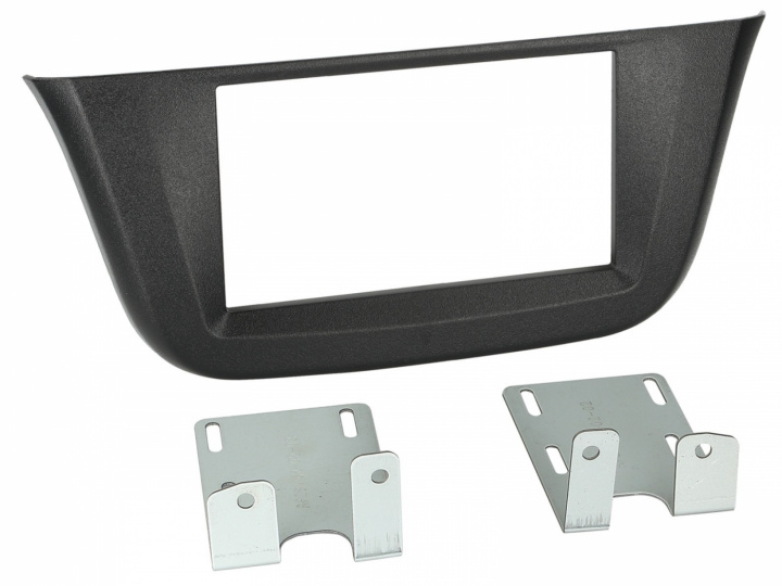 Monteringsram 2-DIN Iveco Daily 2014-2024, Svartkornig i gruppen Modellanpassat / Iveco Daily hos CD Bilradio (700381162022)