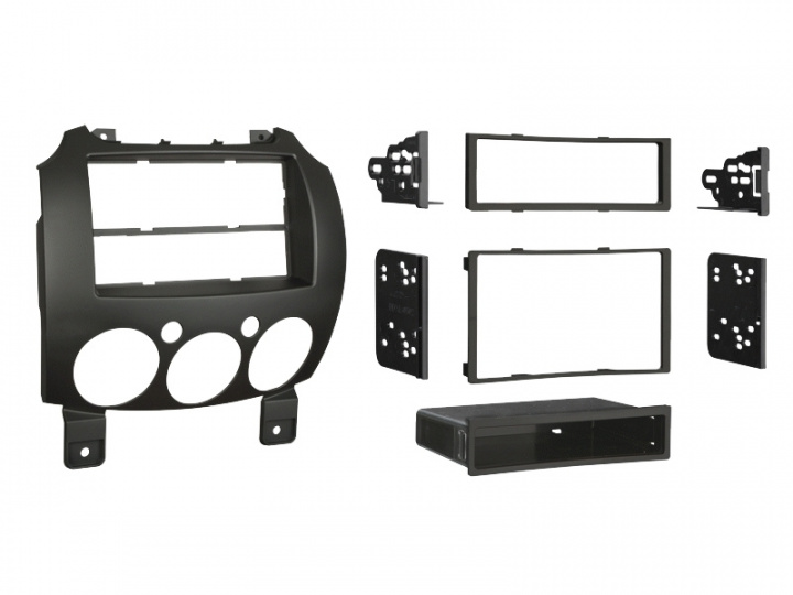 Monteringsram 2-din Mazda 2 2007- i gruppen Modellanpassat / Mazda / Mazda 2 / Mazda 2 2010-2014 hos CD Bilradio (70038117015)