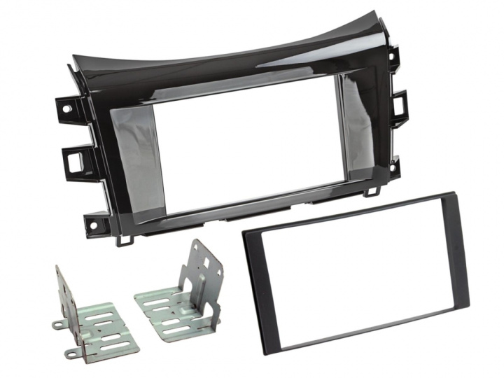Monteringsram 2-DIN Nissan/Renault, piano black i gruppen Modellanpassat / Nissan / Navara hos CD Bilradio (700381210221)