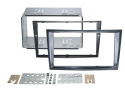 Monteringsram 2-DIN Opel stealth-black