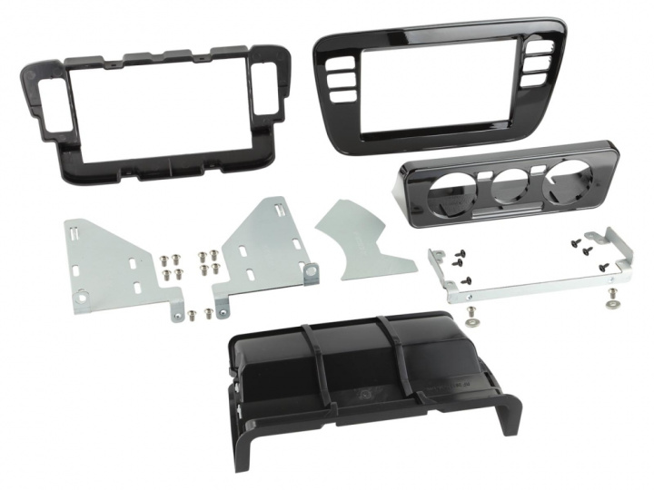 Monteringsram 2-DIN Seat/Skoda/VW, piano black i gruppen Modellanpassat / Skoda / Citigo / 2017-> hos CD Bilradio (700381320362)