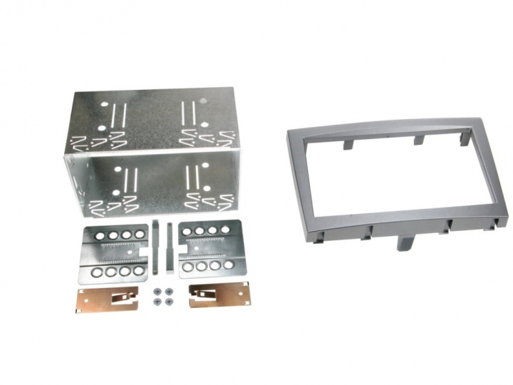 Monteringsram 2-DIN Porsche 911/Boxster/Cayman, vulcano grey i gruppen Modellanpassat / Porsche / 911 / 2005-2012 (997) hos CD Bilradio (700381323031)