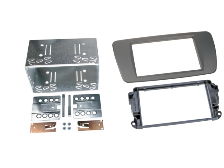 Monteringsram 2-DIN Seat Ibiza, conemara grey i gruppen Modellanpassat / Seat / Ibiza / 2012-2015 (Facelift) hos CD Bilradio (700381328063)