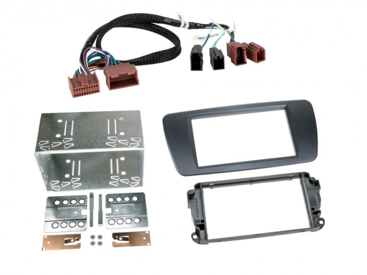 Monteringsram 2-DIN Seat Ibiza, galway grey i gruppen Modellanpassat / Seat / Ibiza / 2012-2015 (Facelift) hos CD Bilradio (700381328081)