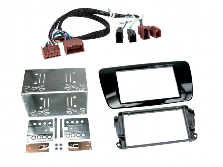 ACV Monteringsram 2-DIN Seat Ibiza, piano black i gruppen Modellanpassat / Seat / Ibiza / 2012-2015 (Facelift) hos CD Bilradio (700381328084)