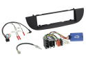 1-DIN Monteringsram Fiat 500 svart 2007-2015