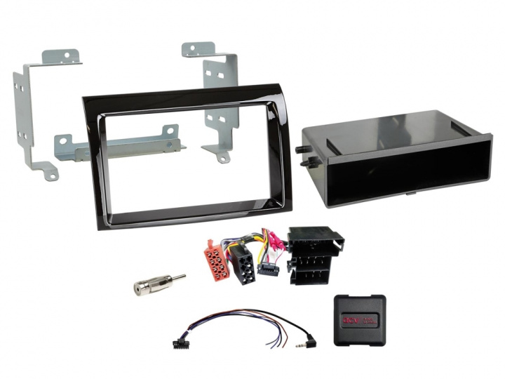 ACV Installationskit 2-DIN med prylfack, piano svart i gruppen Modellanpassat / Peugeot / Boxer / 2014-> (Facelift) hos CD Bilradio (700611094292)
