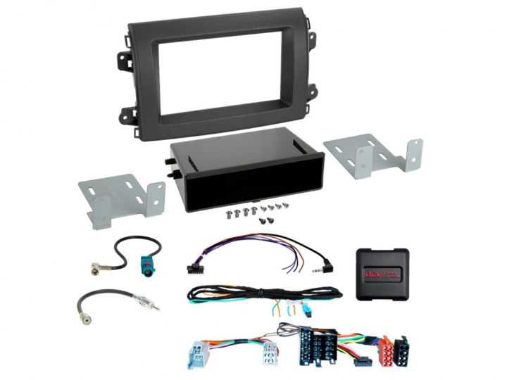 ACV Installationskit 1/2-DIN med prylfack Citroen/Fiat/Opel i gruppen hos CD Bilradio (700611094391)