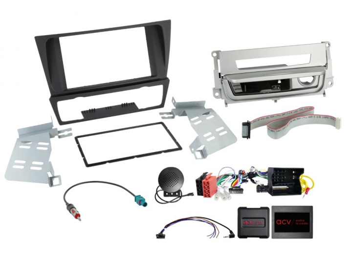 ACV Installationskit 2-DIN BMW 3-serie, silver i gruppen Nyheter hos CD Bilradio (700621023092)