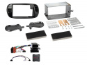 ACV Monteringsram 2-DIN Fiat 500, matt svart