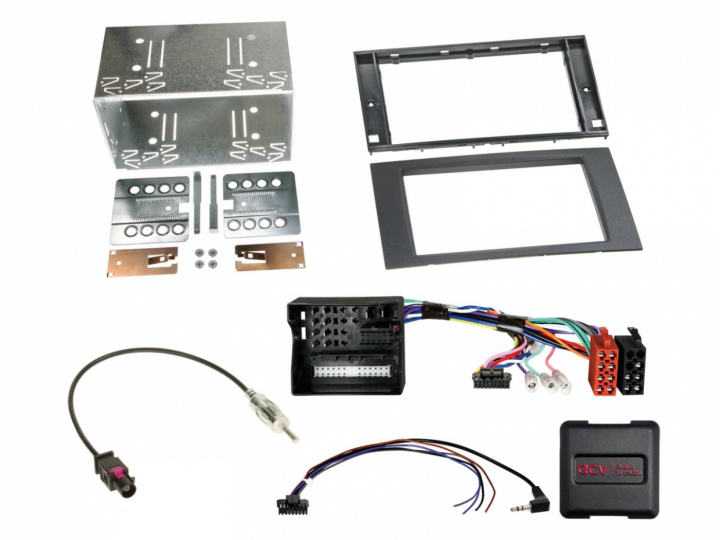 Installationskit 2-DIN till Ford, CAN-Bus, Antenn Fakra, Svart i gruppen Modellanpassat / Ford / Fusion / Ford Fusion 2006-2012 hos CD Bilradio (700621114154)