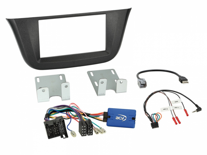 Installationskit 2-Din Iveco Daily 2014-2019 SWC/USB i gruppen Modellanpassat / Iveco Daily hos CD Bilradio (700621162022)