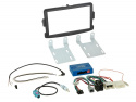 Installationskit 2-DIN Dacia/Fiat/Nissan/Opel/Renault, svart  - OEM NAV