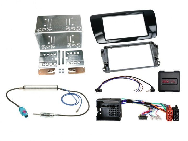 ACV Installationskit 2-DIN Seat Ibiza 2008-2015, piano black i gruppen hos CD Bilradio (700621328065)
