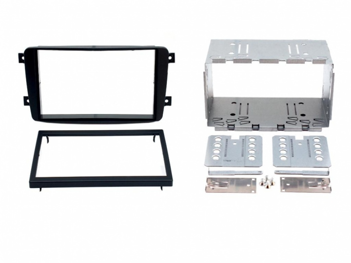 Monteringsram Mercedes C-klass Dubbeldin svart i gruppen Modellanpassat / Mercedes / CLK / 2003-2010 (W209/C209) hos CD Bilradio (701CT23MB02)