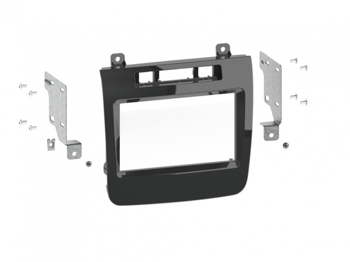 Monteringsram 2-DIN VW Touareg 2010-2015, blank svart i gruppen Modellanpassat / Volkswagen / Touareg / 2010-2018 (7P) hos CD Bilradio (701CT23VW08)