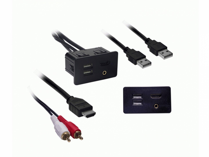USB/AUX/HDMI kontakt till Ford F-150 / Mustang / Ranger i gruppen Modellanpassat / Ford / Mustang / Mustang 2015-> hos CD Bilradio (701CTFORDUSB)