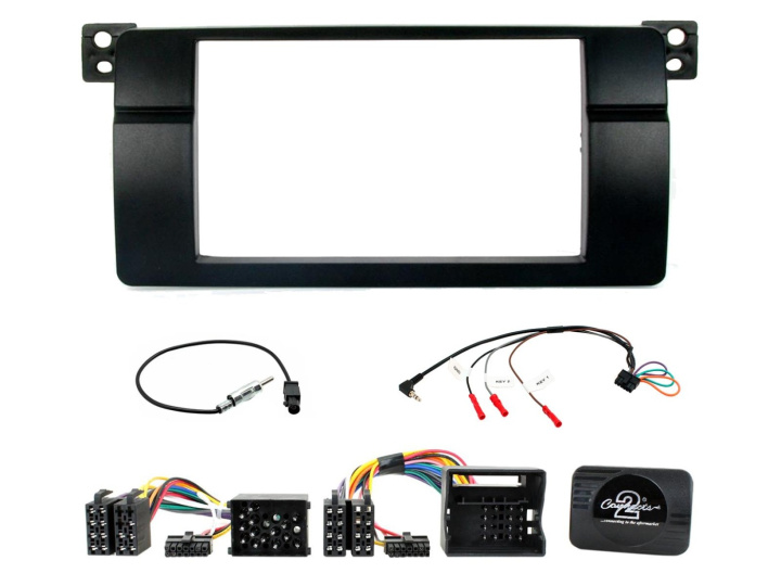 Installationskit 2-DIN BMW 3-Serie E46 1998-2006 i gruppen Modellanpassat / BMW / BMW 3-serie / BMW 3-serie 1999-2006 E46 hos CD Bilradio (701CTKBM03)