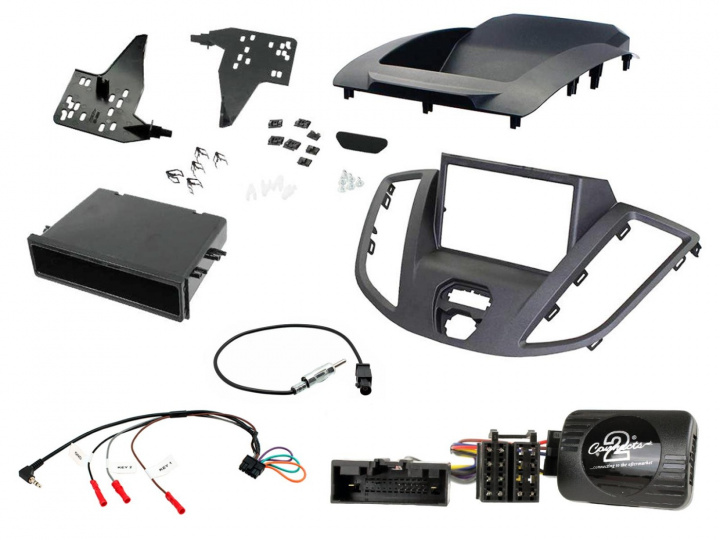 Installationskit 2-DIN Ford Transit 2015- (utan 4.2tum display) Mörk Grå i gruppen Modellanpassat / Ford / Transit / Transit 2014- hos CD Bilradio (701CTKFD87)