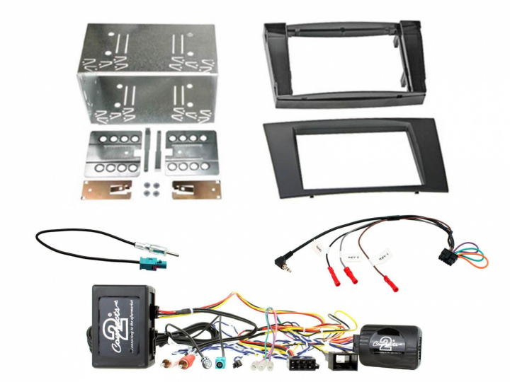 Installationskit för dubbeldin till Mercedes E-Klass/CLK i gruppen Modellanpassat / Mercedes / E-Klass / 2002-2009 (W211) hos CD Bilradio (701CTKMB23)