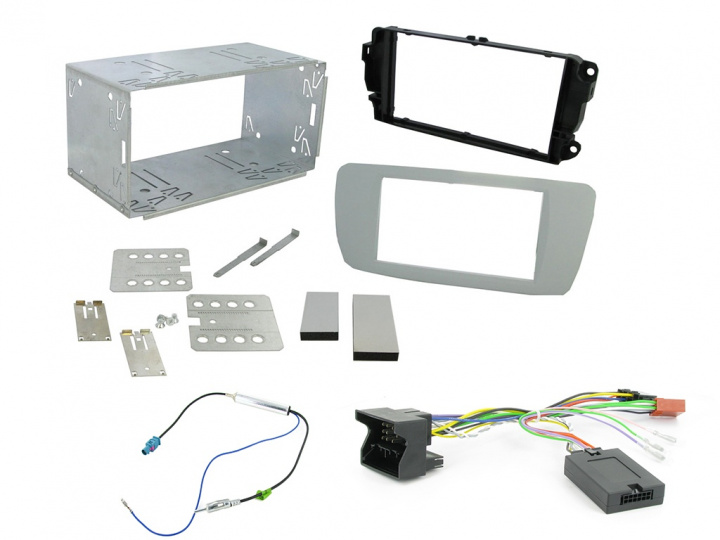 Installationskit Seat Ibiza 2008> Grå, Dubbel-din i gruppen Modellanpassat / Seat / Ibiza / 2012-2015 (Facelift) hos CD Bilradio (701CTKST03)
