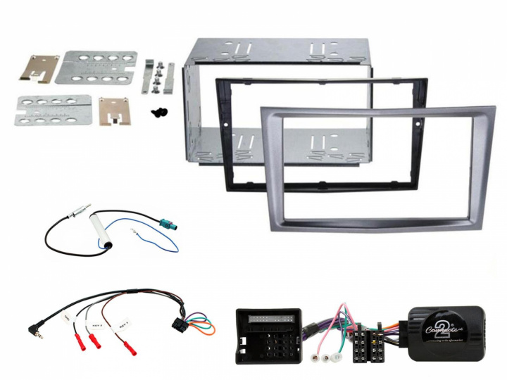 Installationskit Opel Astra 2004-2010 Antracit Metallic i gruppen Modellanpassat / Opel / Zafira / Zafira 2005- hos CD Bilradio (701CTKVX35)