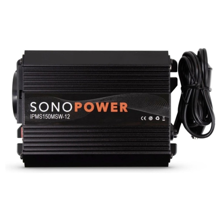 SONO Power IPS150MSW-12, 12V till 230V inverter på 150W i gruppen Tillbehör / Elektronik hos CD Bilradio (708IPS150MSW12)