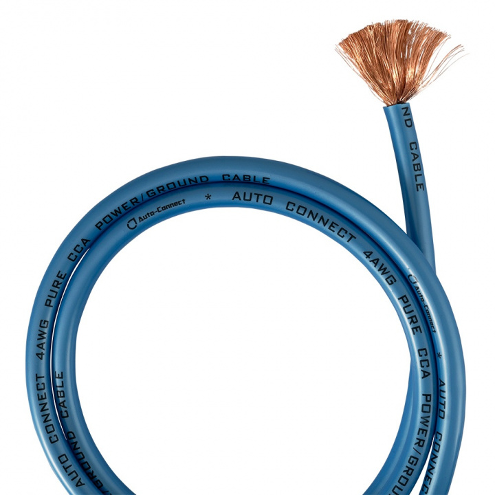 Auto-Connect CCA strömkabel 20mm², blå i gruppen Kablar / Strömkabel hos CD Bilradio (720CCA204BU)