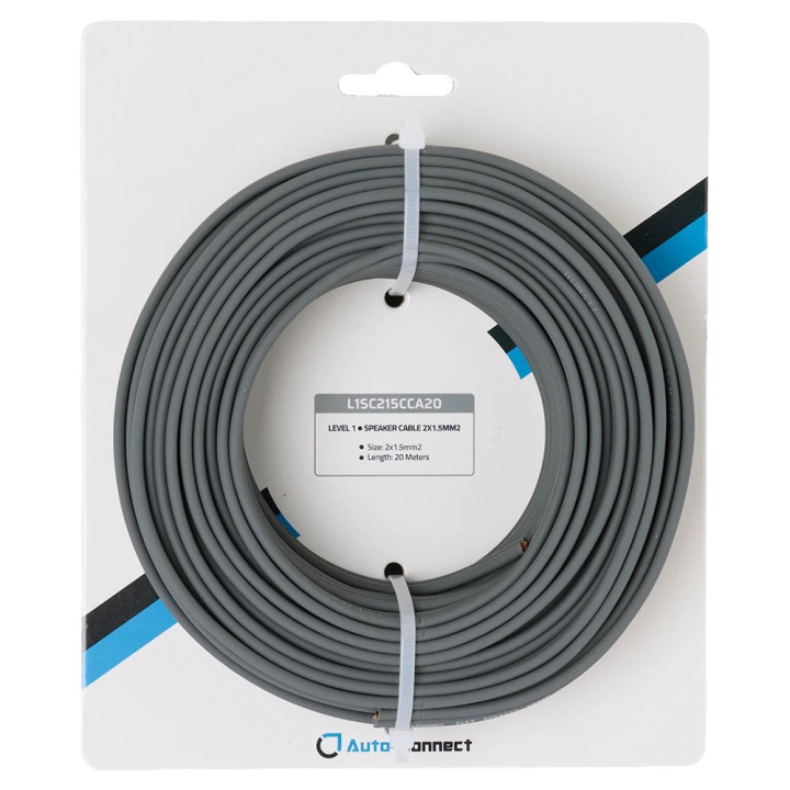 Auto-Connect CCA-Högtalarkabel 2x1.5 mm², 20 meter i gruppen Kablar / Högtalarkabel hos CD Bilradio (720L1SC215CCA20)