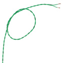 Auto-Connect Tvinnad OFC-högtalarkabel 2x0.5 mm², grön löpmeter