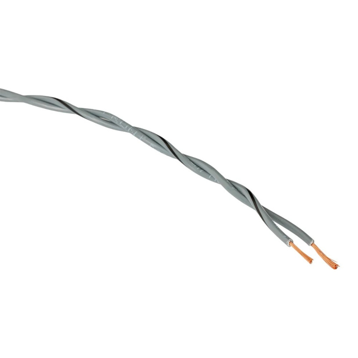 Auto-Connect tvinnad högtalarkabel 2x0.8mm² grå, pris per meter i gruppen Kablar / Högtalarkabel hos CD Bilradio (720L2SCT208IGR)
