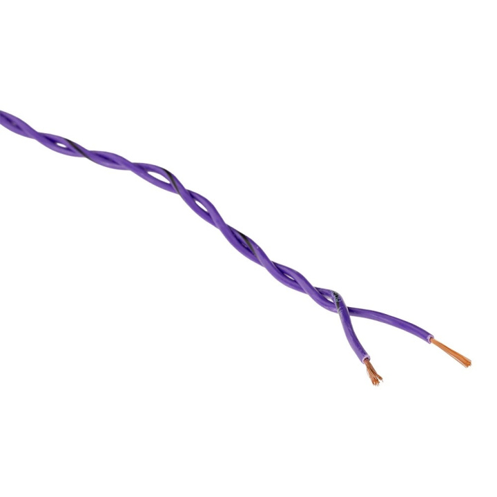 Auto-Connect tvinnad högtalarkabel 2x0.8mm² lila, pris per meter i gruppen Kablar / Högtalarkabel hos CD Bilradio (720L2SCT208IPU)