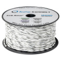 Auto-Connect tvinnad högtalarkabel 2x0.8mm² vit, pris per meter