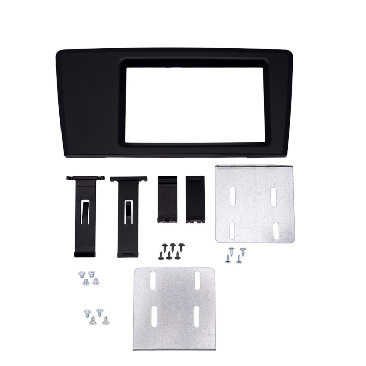 Monteringsram 2-DIN till Volvo V70/S60 2000-2004, svart i gruppen Modellanpassat / Volvo / XC70 / 2000-2007 hos CD Bilradio (720VO02FP2DINB)
